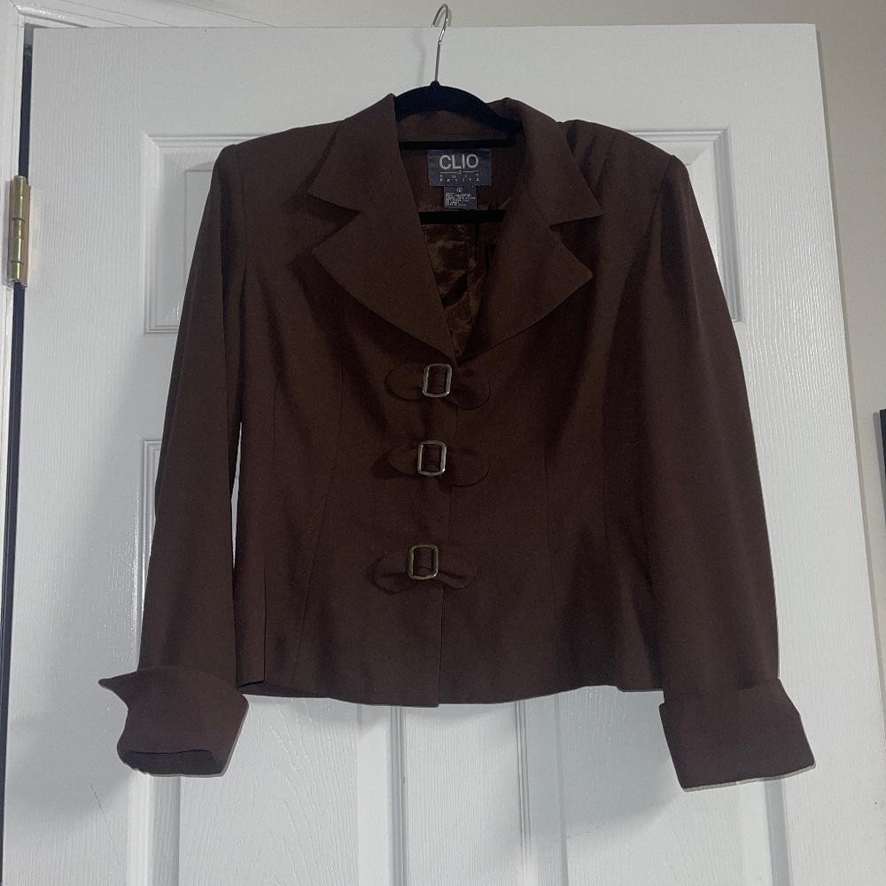 Clio suit petite jacket size 8 classy stylish chic